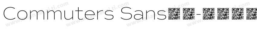 Commuters Sans字体字体转换